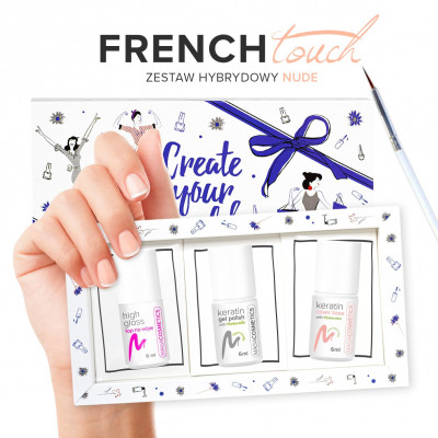 French NUDE nail gel set